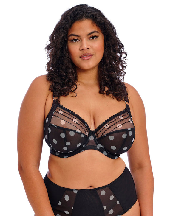 Le-Buste-Australia-EL8900-Elomi-Matilda-Plunge-Bra-Black-Dot-Black-Dot-Front