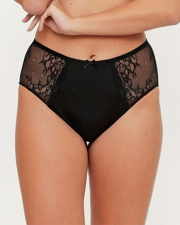 Le-Buste-Australia-LingaDore-B400-1-Daily-High-Waist-Brief-Black