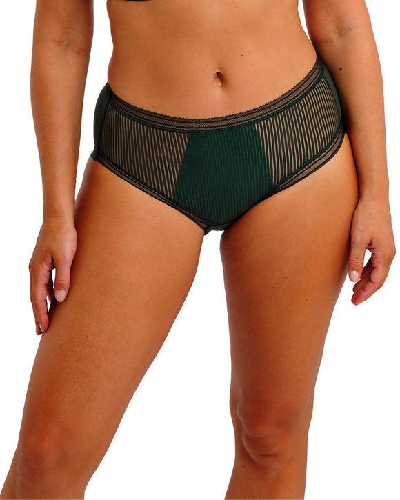 Fantasie Fusion Brief in Evergreen made for the curvier woman front view