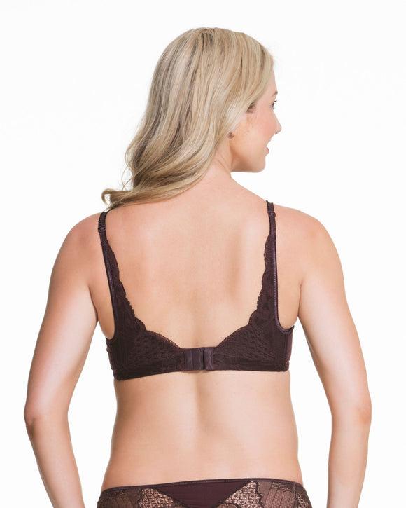 Cake Lingerie Truffles Plunge Moulded Nursing Bra Brown
