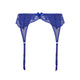 Heidi Suspender belt in indigo royal blue ghost image