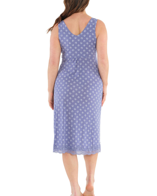 Bamboo Nightie with bust allowance for curvy women perfect for hot flushes back