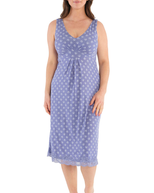 Bamboo Nightie with bust allowance for curvy women perfect for hot flushes front