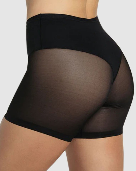 Leonisa Sheer Shaping Butt Lifting Short Black
