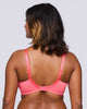 Prima Donna Twist Angelou Full Cup Bra in Juicy Melon made for the curvier woman with a big bust back view regular strap