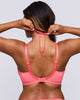 Prima Donna Twist Angelou Full Cup Bra in Juicy Melon made for the curvier woman with a big bust back view with removable strap