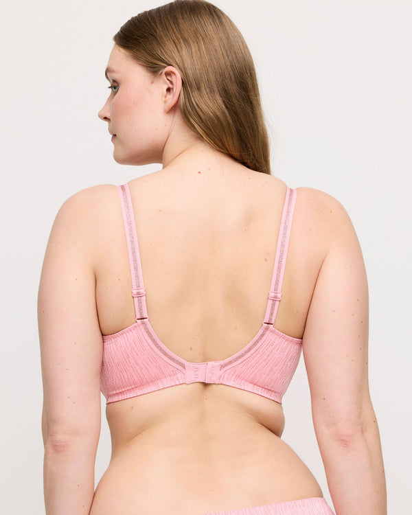 Prima Donna Twist Badala Full Cup Bra in Venetian Pink made for the curvier woman with a big bust back
