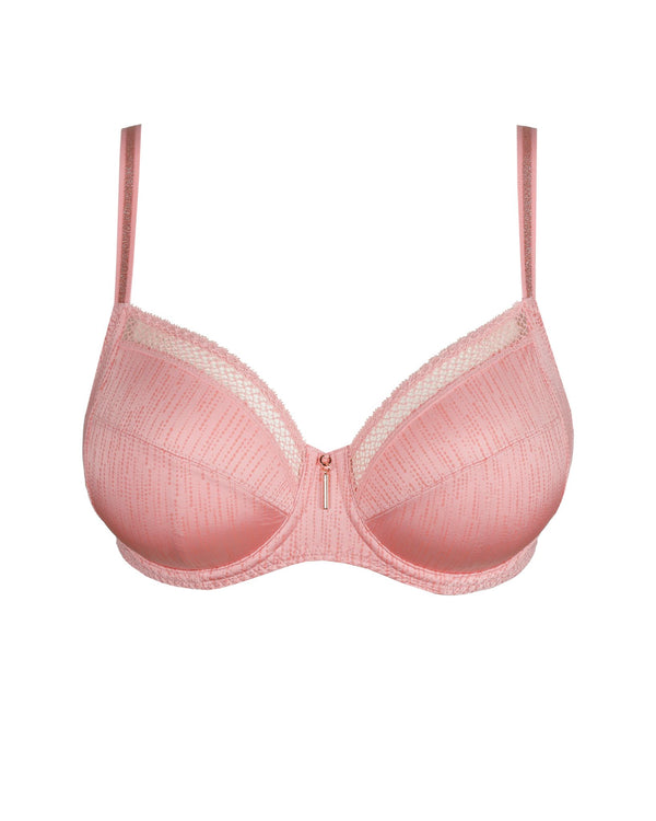 Prima Donna Twist Badala Full Cup Bra in Venetian Pink made for the curvier woman with a big bust ghost