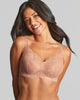 Panache Rocha Non-Wired Bra in Misty Rose made for the curvier woman with a big bust front hands back
