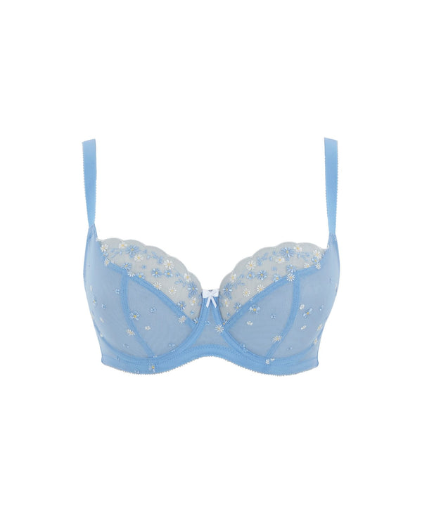 Panache Blossom Balcony Bra in Daisy Chain made for the curvier woman with a big bust ghost