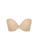 Beige Faith moulded punge strapless bra on a white background ghost image