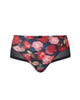 Panache Bliss Deep Brief in Rose Print made for the curvier woman with a big bust ghost