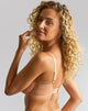 Panache Allure Balcony Bra in Champagne Gold made for the curvier woman with a big bust back side view