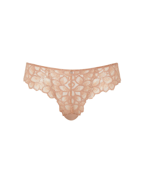 Panache Allure Brazilian in Champagne Gold made for the curvier woman ghost