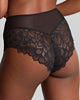 Panache Allure Deep Brief in Black/Latte made for the curvier woman back view