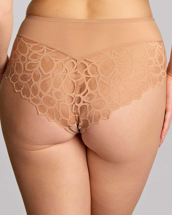 Panache Allure Deep Brief Honey Lace with full brief style Back
