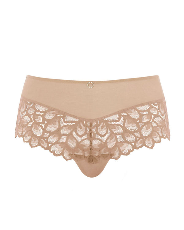 Panache Allure Deep Brief Honey Lace with full brief style ghost