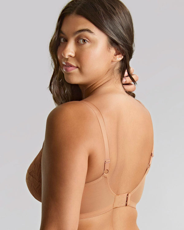 Panache Allure Full Cup Bra in Honey made for small back big boobs back
