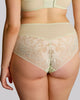 Lingerie for curvy women full brief pistachio Back view