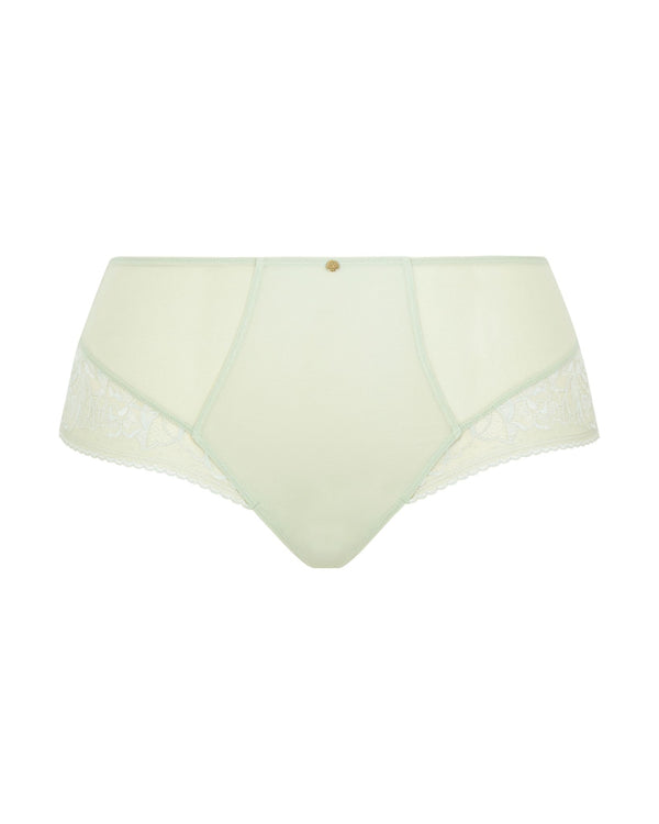 Lingerie for curvy women full brief pistachio Ghost view