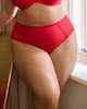 Sculptresse Sophia Deep Brief in Red made for the curvier woman lifestyle