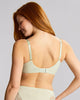 Celeste Balcony Bra Stretch Lace moves with your body and delivers uplift and support. Pistachio Colour. Back View
