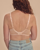 Lissa Soft Wirefree Bra for use with breast forms or for wireless wear in Blush back view