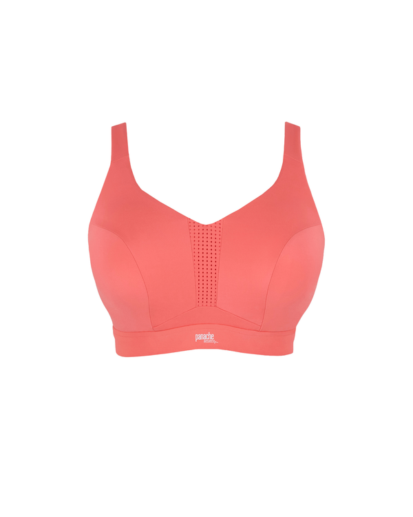 Panache Endurance sports bra ain Grapefruit colour ghost view