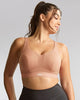 Endurance sports bra made for big boobs to reduce bounce for any sport in Dusty Rose front view