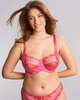 Clara Full Cup bra made for the busty woman in pink papaya