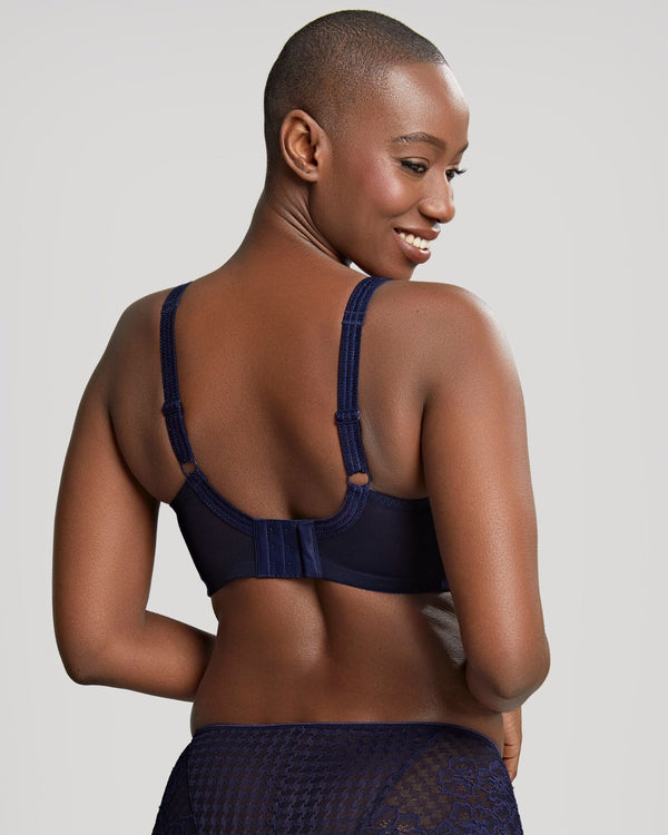 Panache Envy Full Cup Balconette Bra Back Navy