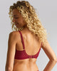 Panache Envy Full Cup Bra in Sparkling Cherry made for the curvier woman back view side