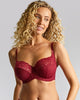 Panache Envy Full Cup Bra in Sparkling Cherry made for the curvier woman front view side look