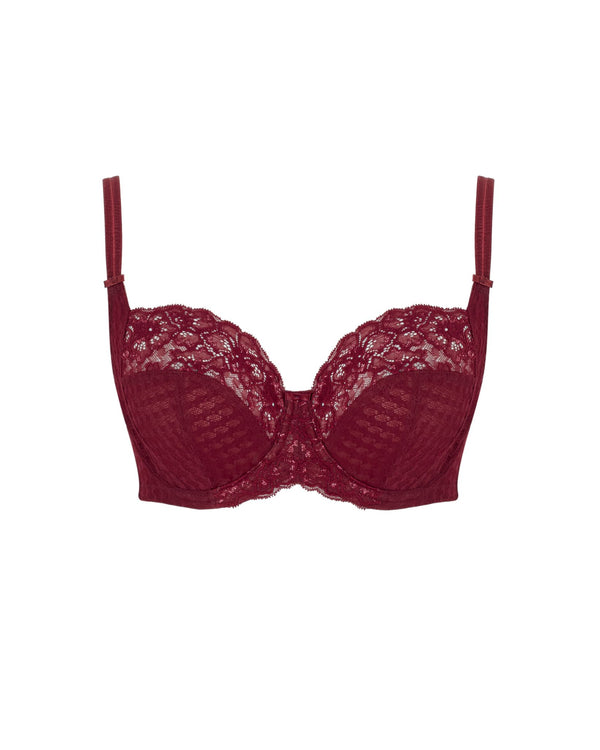 Panache Envy Full Cup Bra in Sparkling Cherry made for the curvier woman ghost