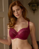 Panache Envy Full Cup Bra in Sparkling Cherry made for the curvier woman lifestyle front view side look