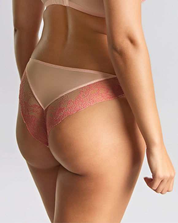Panache Ana Brazilian in Pink made for the curvier woman back view