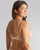 Ana Plunge Bra in Pink made for the curvier woman with a big bust back view smile