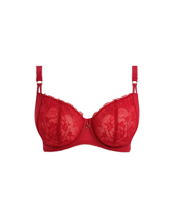 Freya Fascinate Balconette Bra in Cherry made for the curvier woman with a big bust ghost
