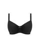 Padded Half Cup Bra in Black made for small backs big boobs ghost image