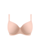 Balcony T-Shirt Padded Bra by Freya in Cameo a soft neutral beige pink colour. ghost view.