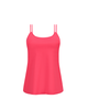 Valetta Mastectomy Pocketed Singlet top in Watermelon Pink ghost view