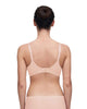 Full Cup bra seamless with geometriclace made for a fuller bust back view