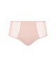 High Waist Brief in Soft Pink with geometric lace side panels ghost