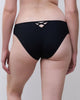 Chantelle Lush Brief in Black and Soft Pink made for the curvier woman back view