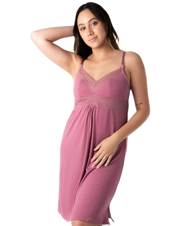 Le-Buste-Australia-DNARFC-Hotmilk-Dream-Nightie-Nursing-Antique-Rose-Front