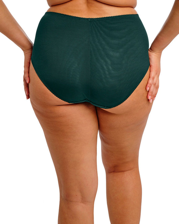 Elomi Cate Allure Full Brief in Deep Emerald made for the curvier woman back view