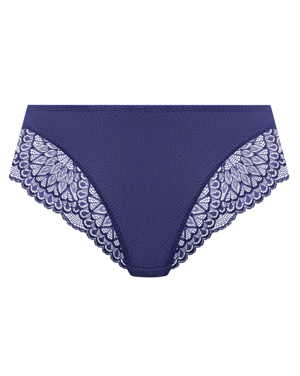 Tiernie brief made for the curvy busty woman in denim ghost view