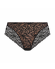 Elomi Carena Lace Briefs in Black made for curvy women. Ghost image.