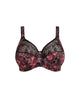Elomi Morgan Full Cup Bra in Dark Romance made for the curvier woman with a big bust ghost