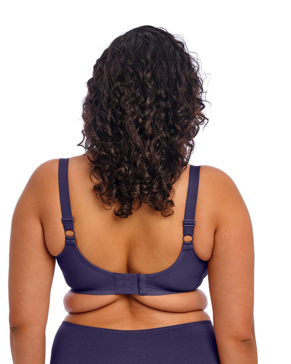 Elomi Smooth Seamless bra made for curvy woman with fuller busts back view